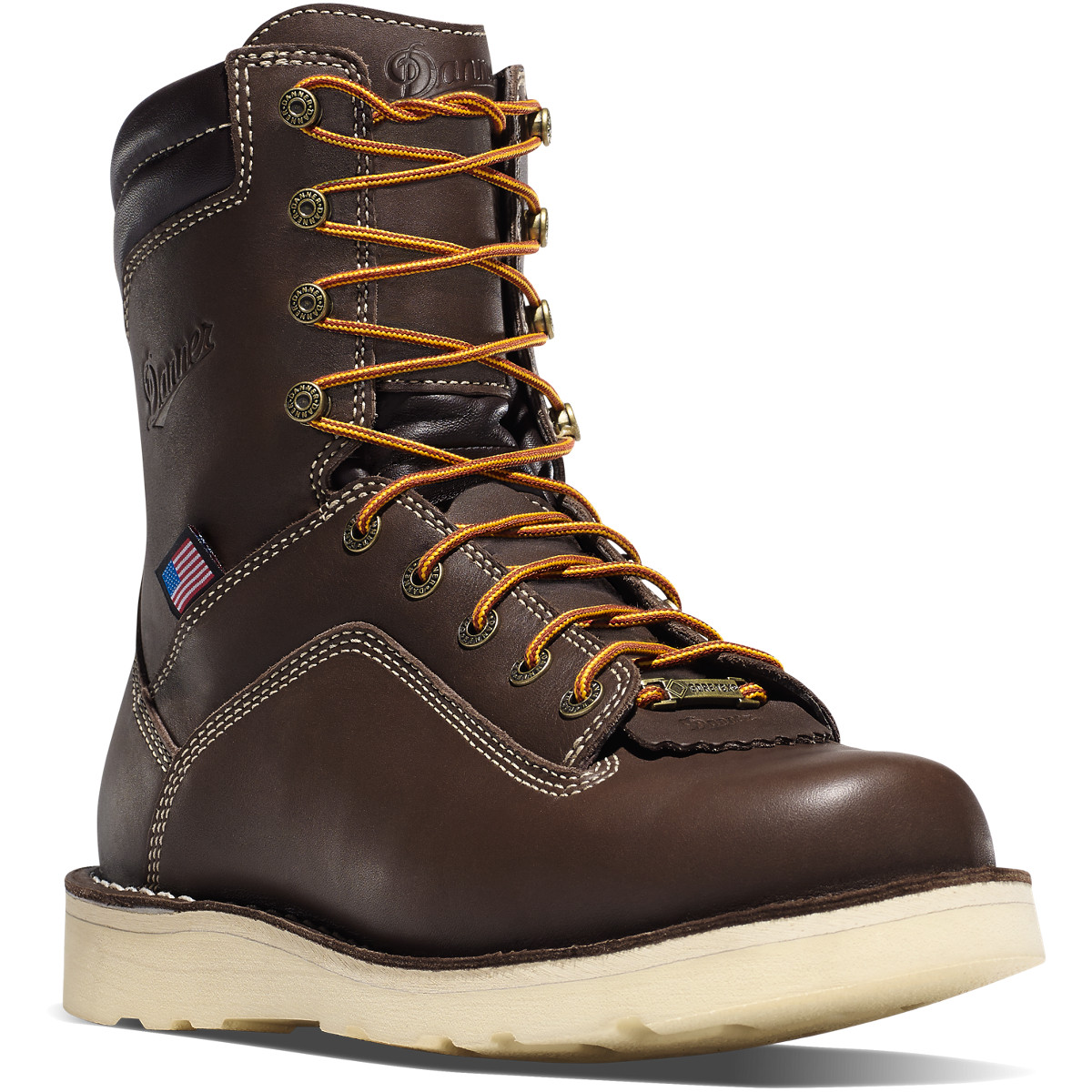 Danner Mens Quarry USA Work Boots Dark Brown - SFB901453